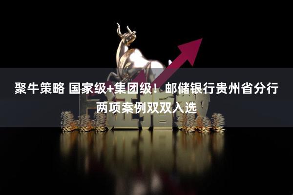 聚牛策略 国家级+集团级!邮储银行贵州省分行两项案例双双入选